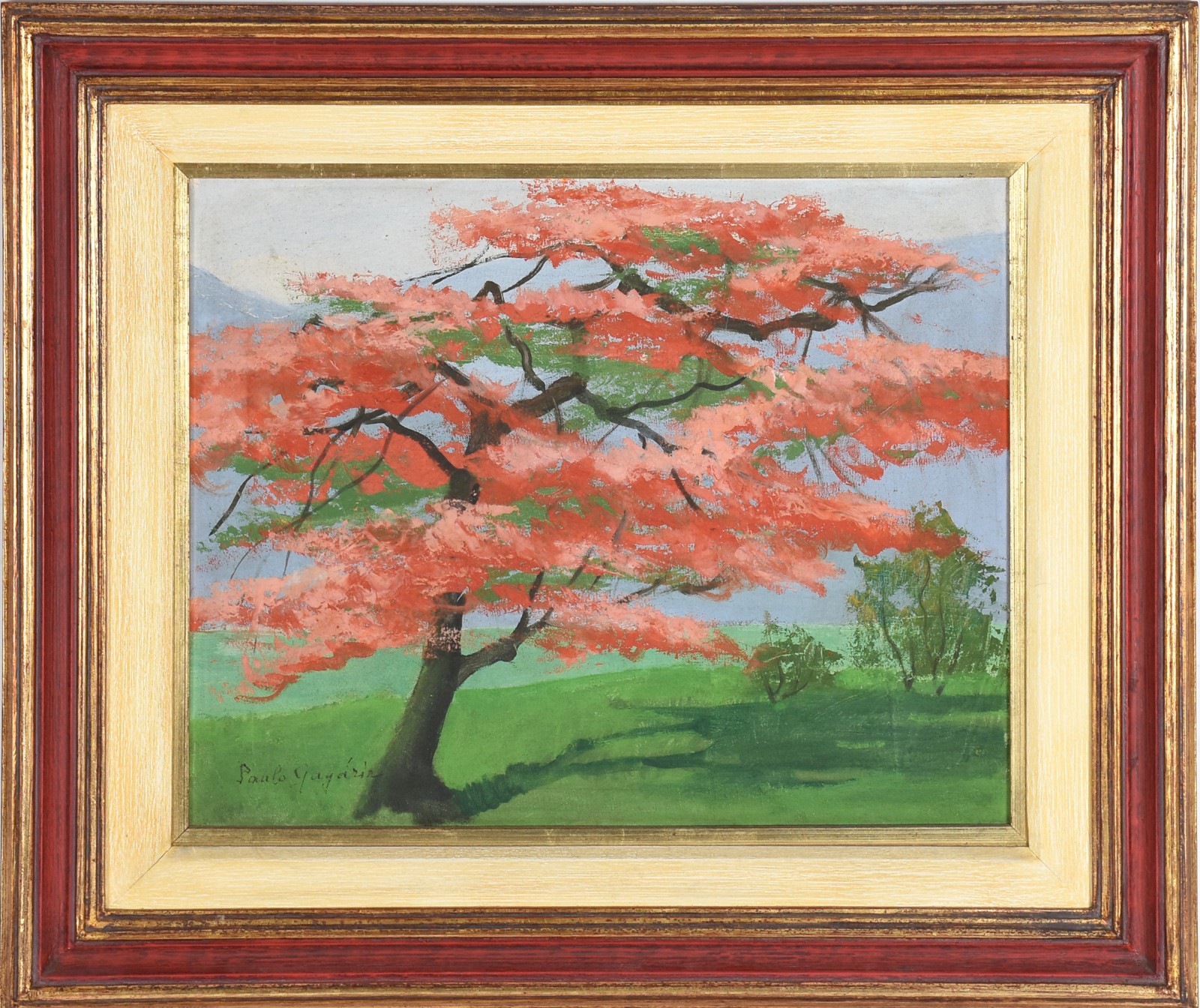Paulo Gagarin (1885-1980), Paisagem com flamboyant - foto 2 de 4