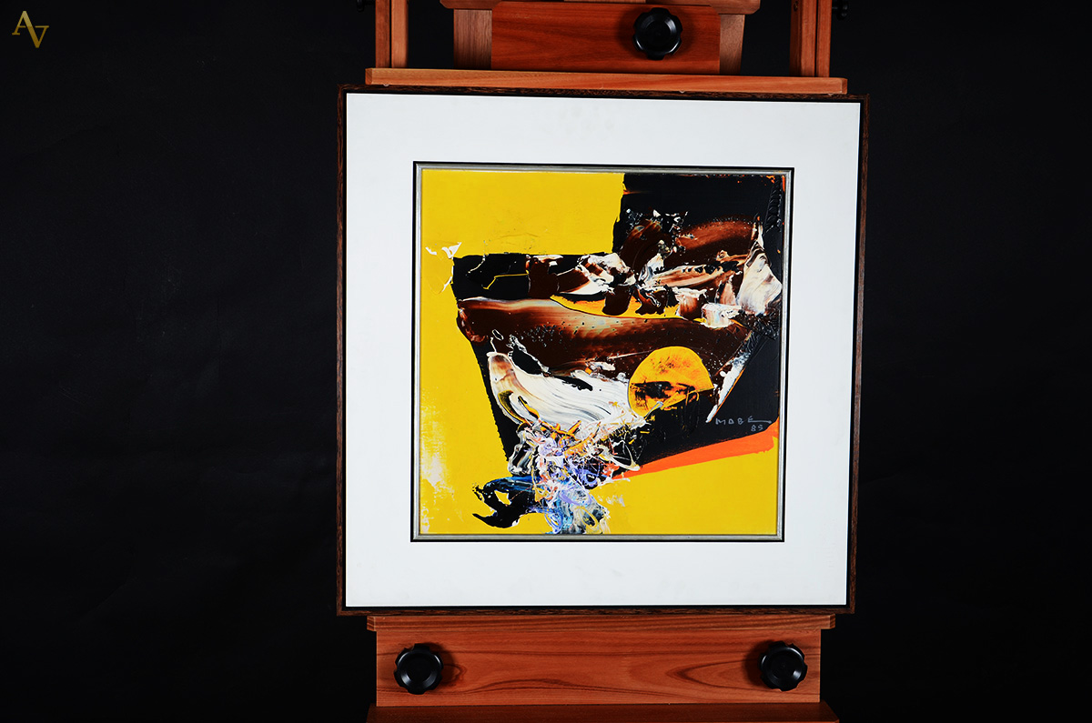 MANABU MABE (1924 /1997)- Abstrato - ost - 51 x 51 - datado 1985 no... - foto 2 de 3