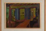 Ivan Marquetti (1941-2004), Alpendre com Rêdes - Óleo sobre tela, localizado e datado Ouro Preto 1971.