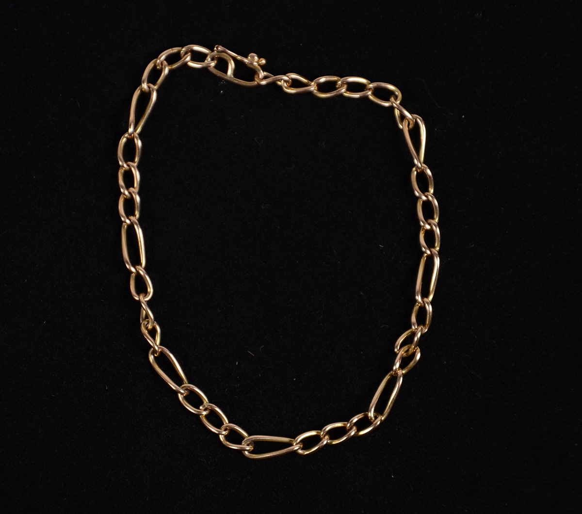 Pulseira de ouro 18 k com elos portugueses. Peso:8,3 g