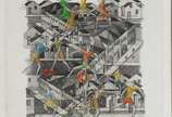 Carlos Prado (1908-1992),  - Gravura HC aquarelada.