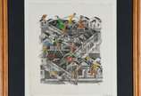 Carlos Prado (1908-1992),  - Gravura HC aquarelada.