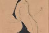 Newton Rezende (1912-1994), Figura Masculina co... - Desenho. Datado 1953.