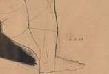 Newton Rezende (1912-1994), Figura Masculina co... - Desenho. Datado 1953.