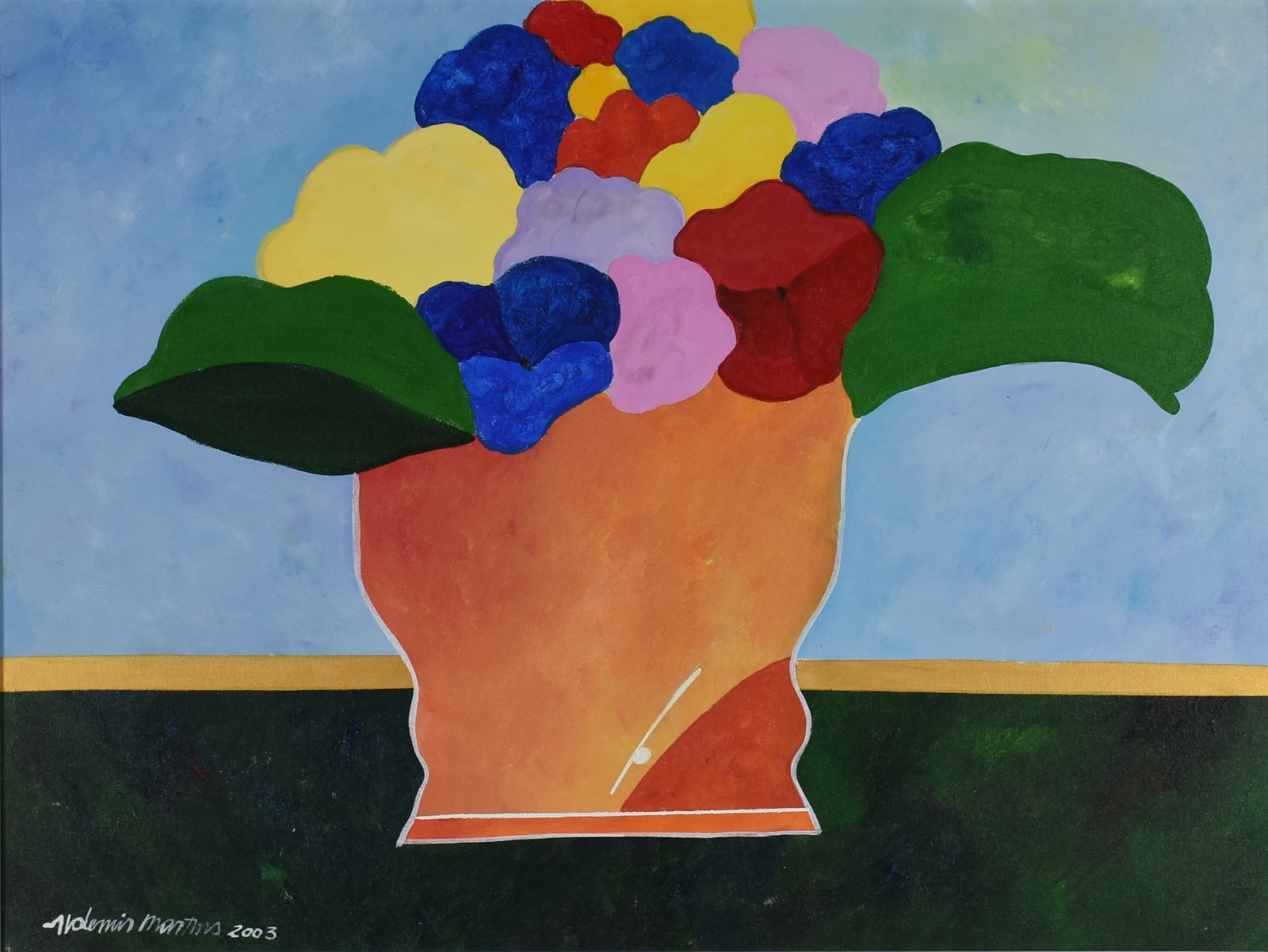 Aldemir Martins (1922-2006), Vaso de Flores - foto 1 de 4