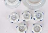 Conjunto com 7 peças de porcelana chinesa(algun... - Conjunto com 7 peças de porcelana chinesa(alguns com fio de cabelo).