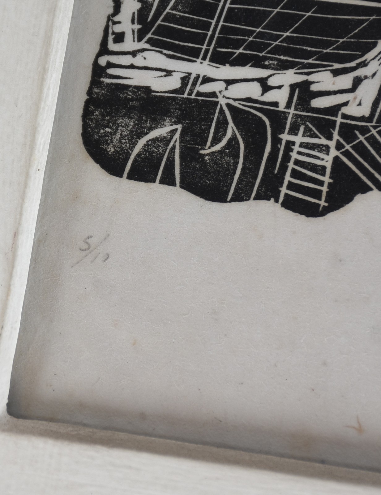 Serigrafia 5/10 com dedicatória - datado 55. - foto 4 de 5
