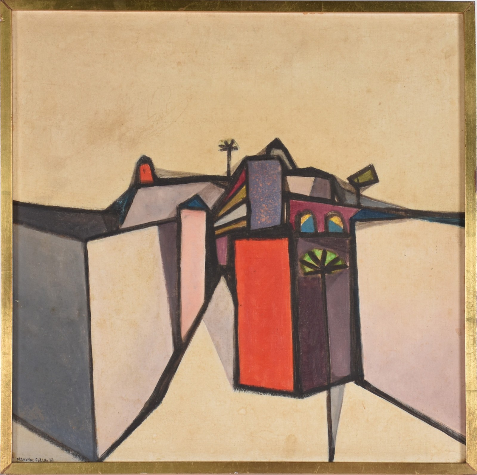 Óleo sobre tela - datado 1967. - foto 2 de 4