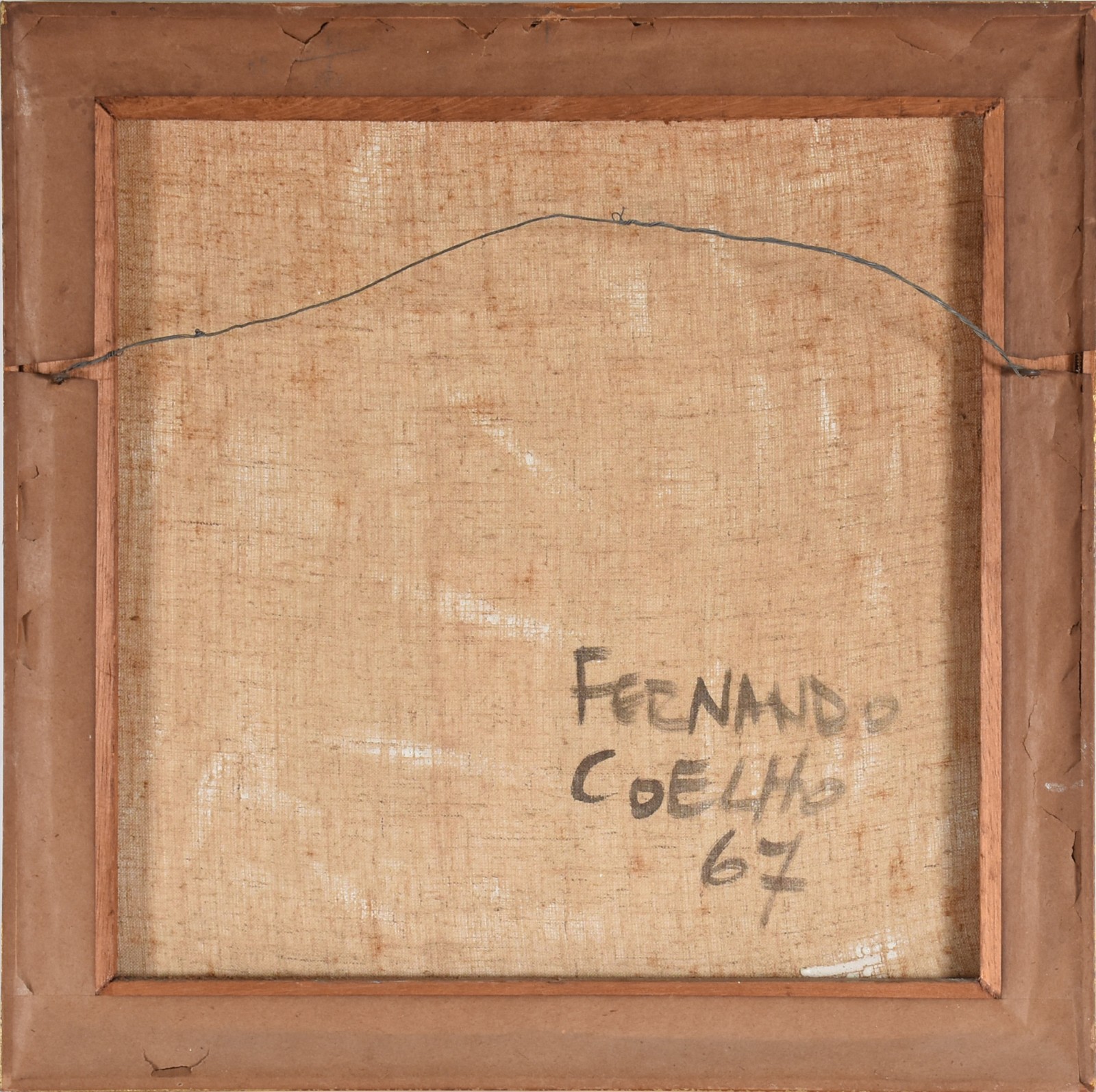 Óleo sobre tela - datado 1967. - foto 4 de 4