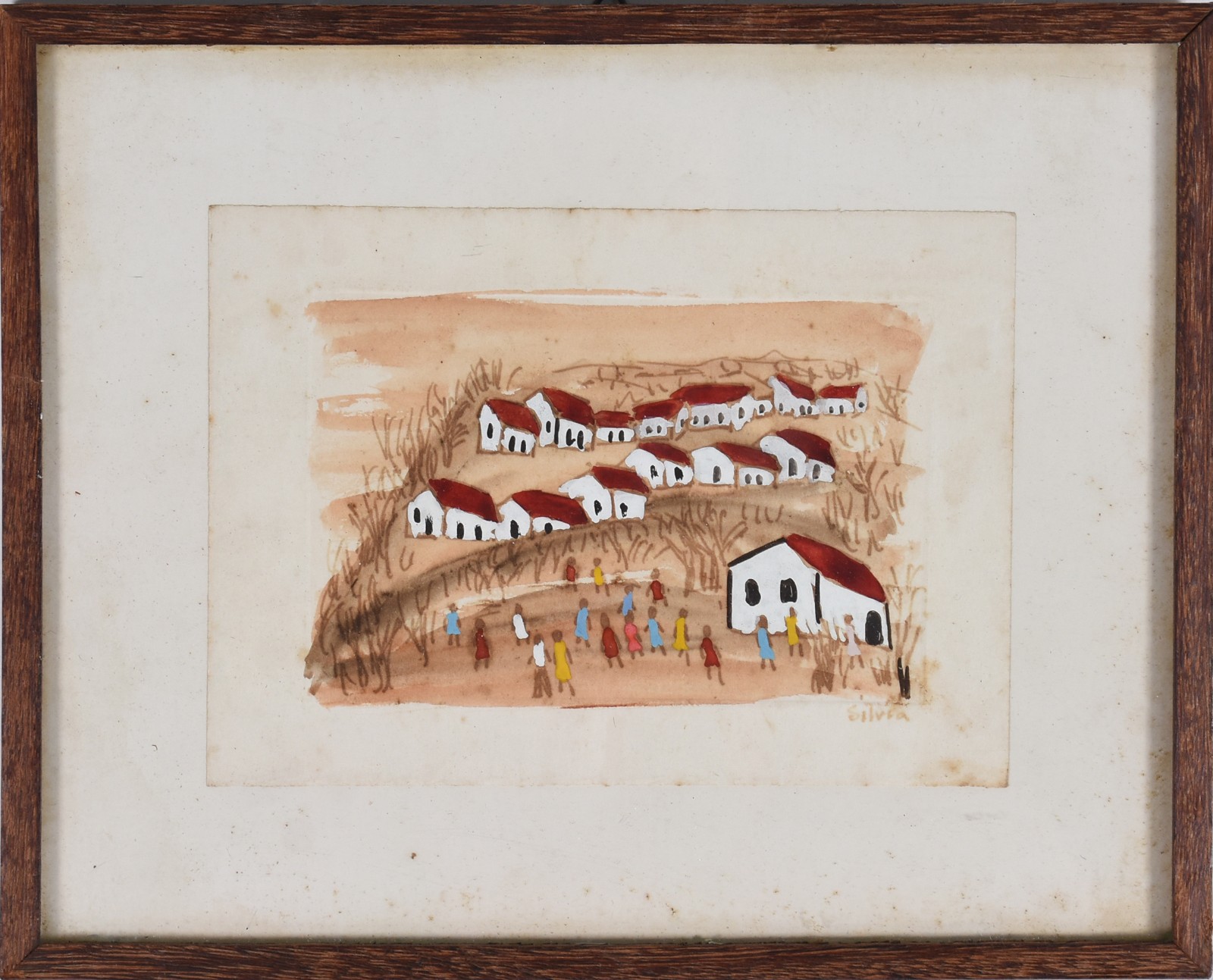 Sylvia de Leon Chalreo (1905-1991), Casario com Figuras. - foto 2 de 4