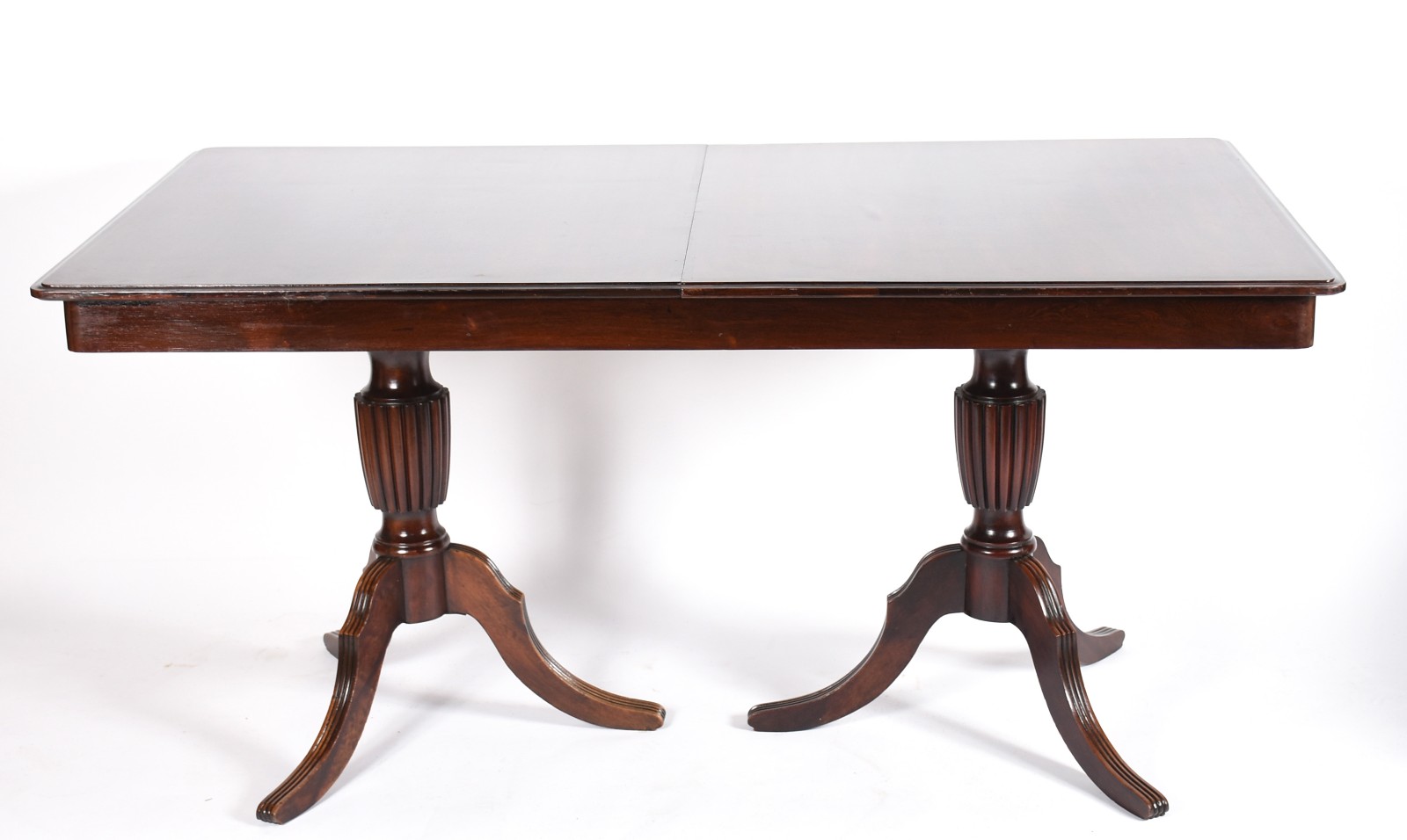 Mesa de jantar de madeira nobre, tampo retangular com 1 tabua... - foto 1 de 6