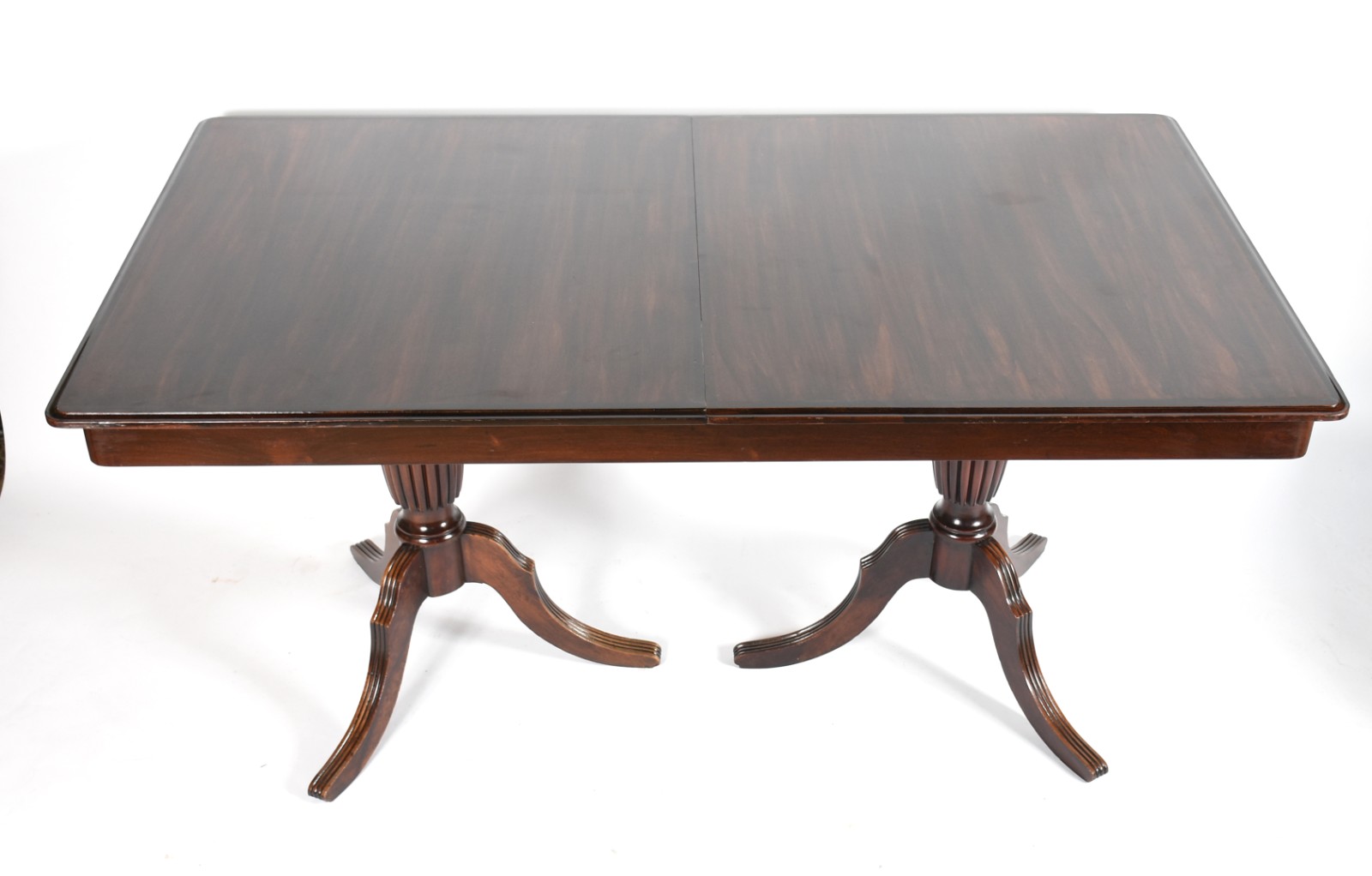 Mesa de jantar de madeira nobre, tampo retangular com 1 tabua... - foto 3 de 6