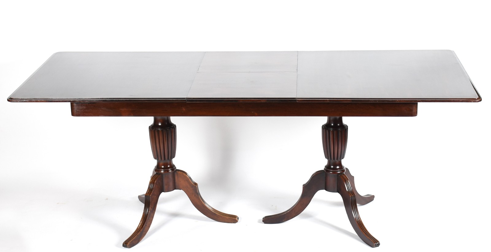 Mesa de jantar de madeira nobre, tampo retangular com 1 tabua... - foto 5 de 6