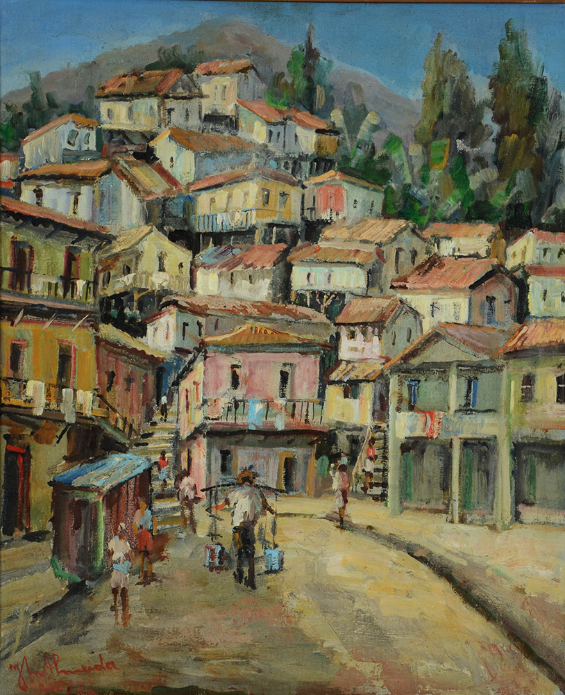 JOSÉ MARIA DE ALMEIDA - Favela Santa Marta - OST - 54 x 66 - 1972 - foto 1 de 2