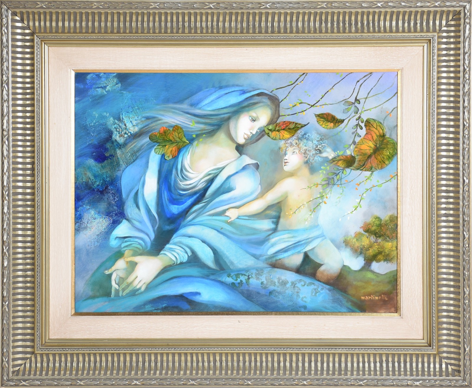 Sérgio Martinolli (1938), Madona com Criança - Mater Azul - foto 2 de 3