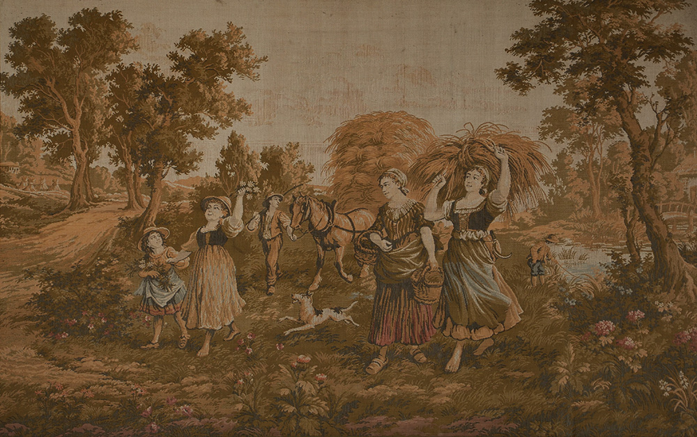 Grande Gobelain emoldurado medindo: 98 x 153 cm - foto 1 de 2