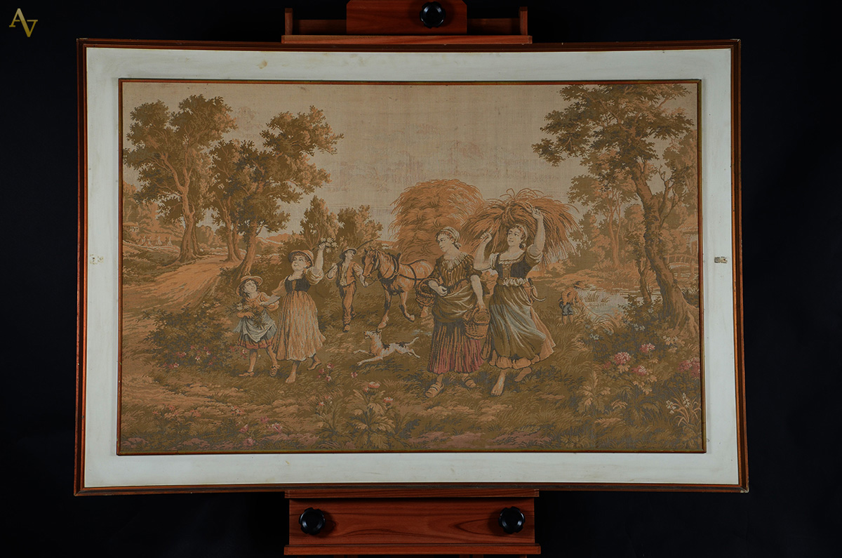Grande Gobelain emoldurado medindo: 98 x 153 cm - foto 2 de 2