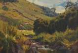 Sem assinatura, Paisagem - Óleo sobre tela.