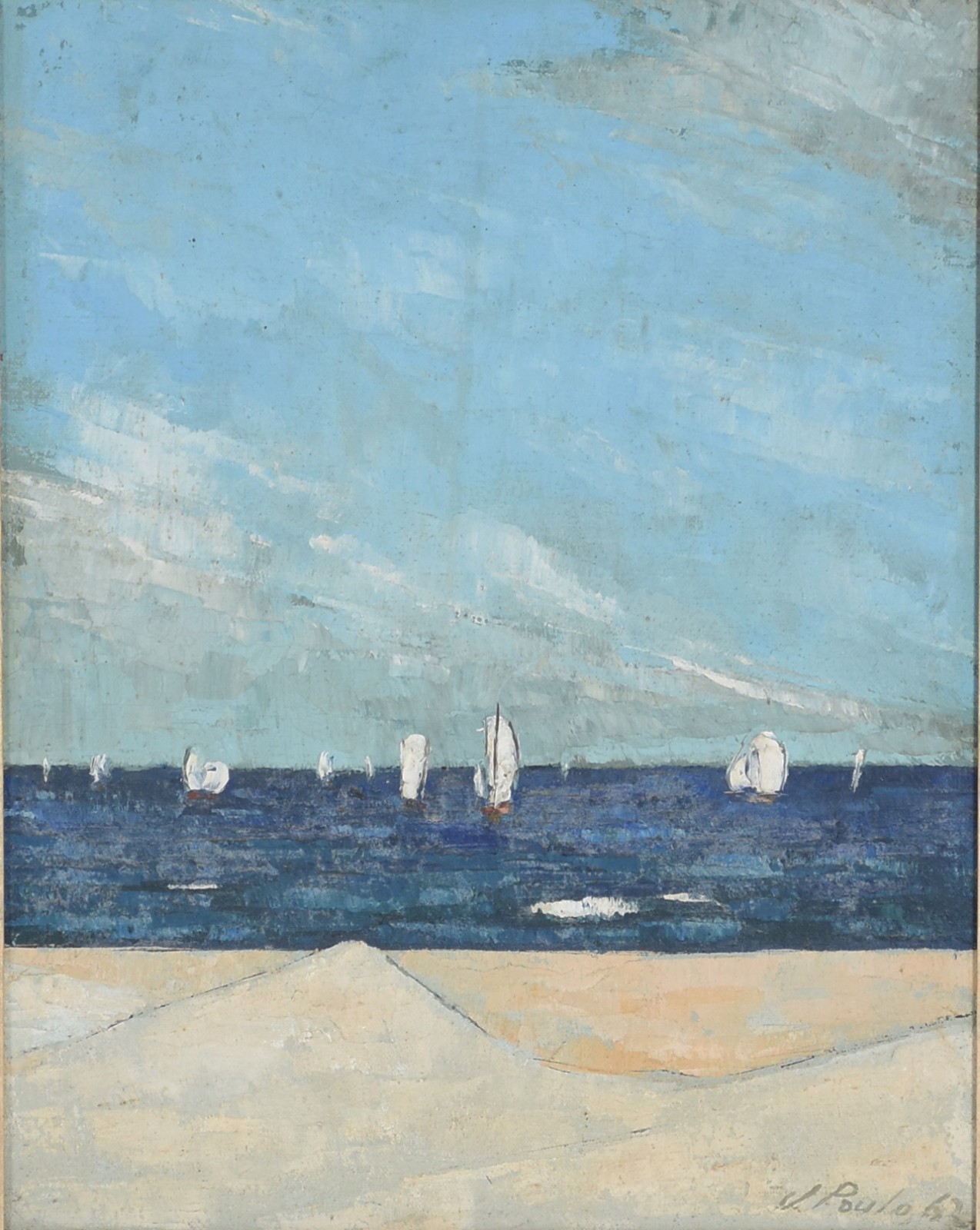 José Paulo Moreira da Fonseca (1922-2004), Marinha Vertical - foto 1 de 4