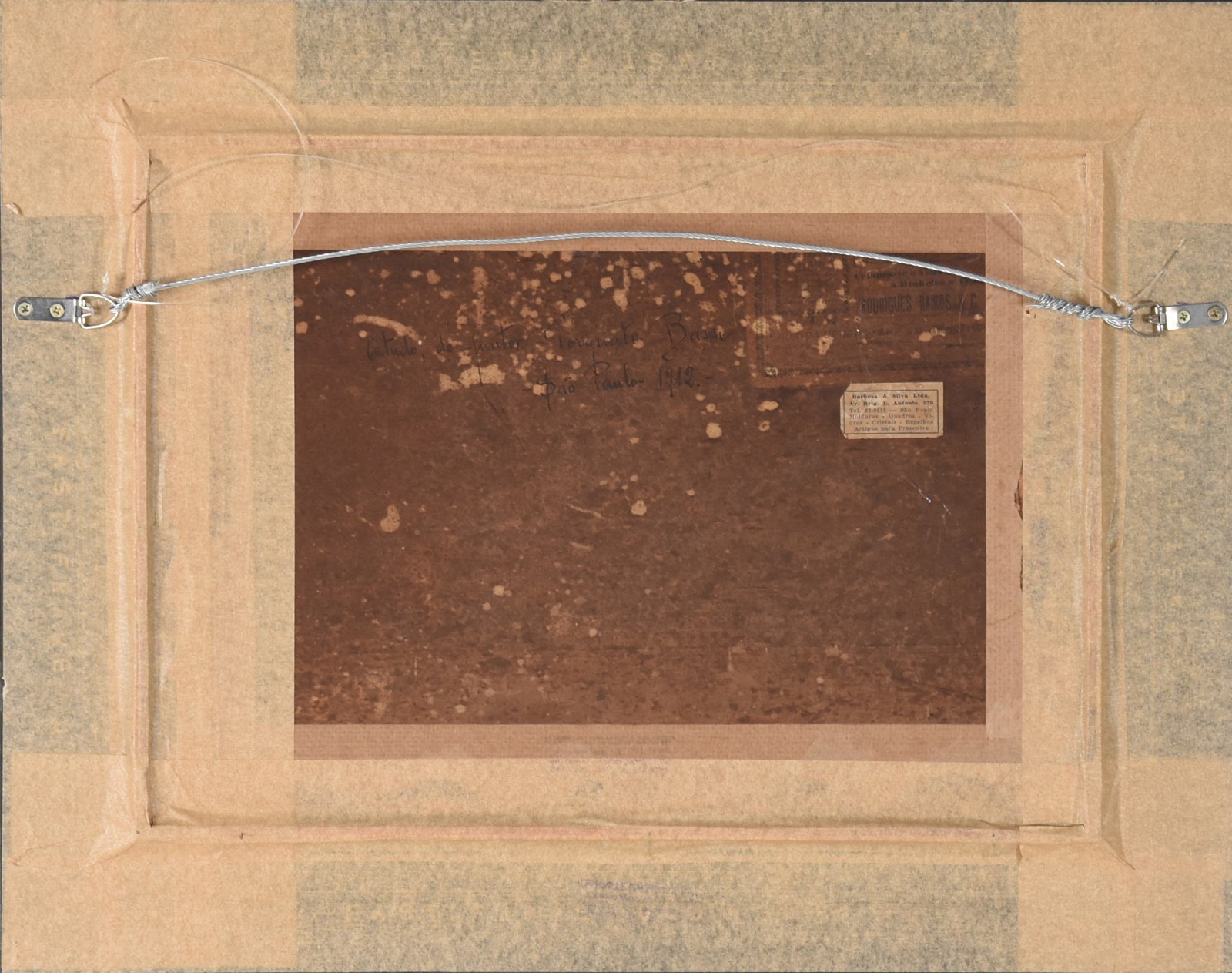 Óleo sobre madeira - datado 1912. - foto 3 de 4