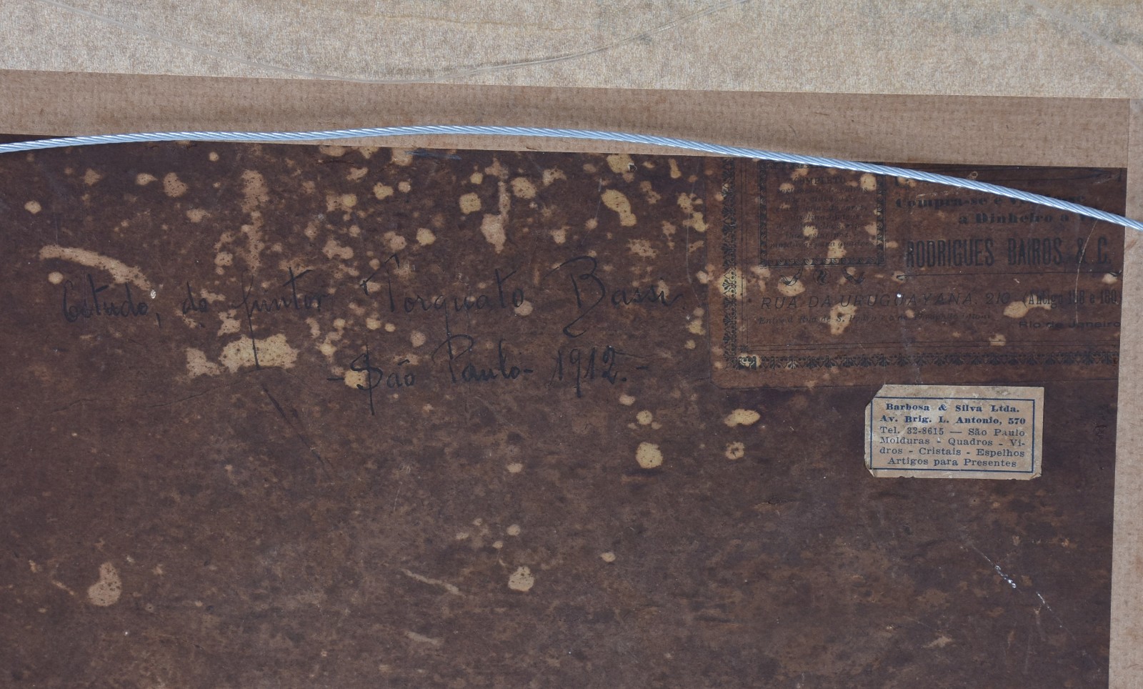 Óleo sobre madeira - datado 1912. - foto 4 de 4