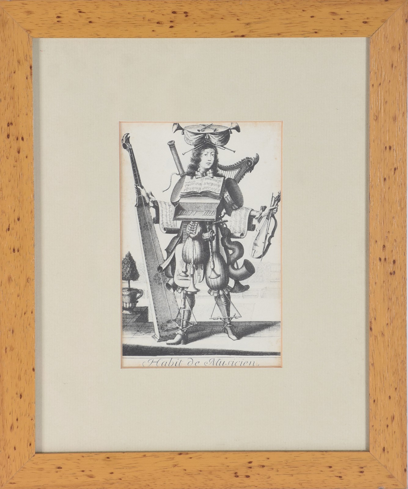 Gravura "Habit de Musicien". - foto 2 de 4