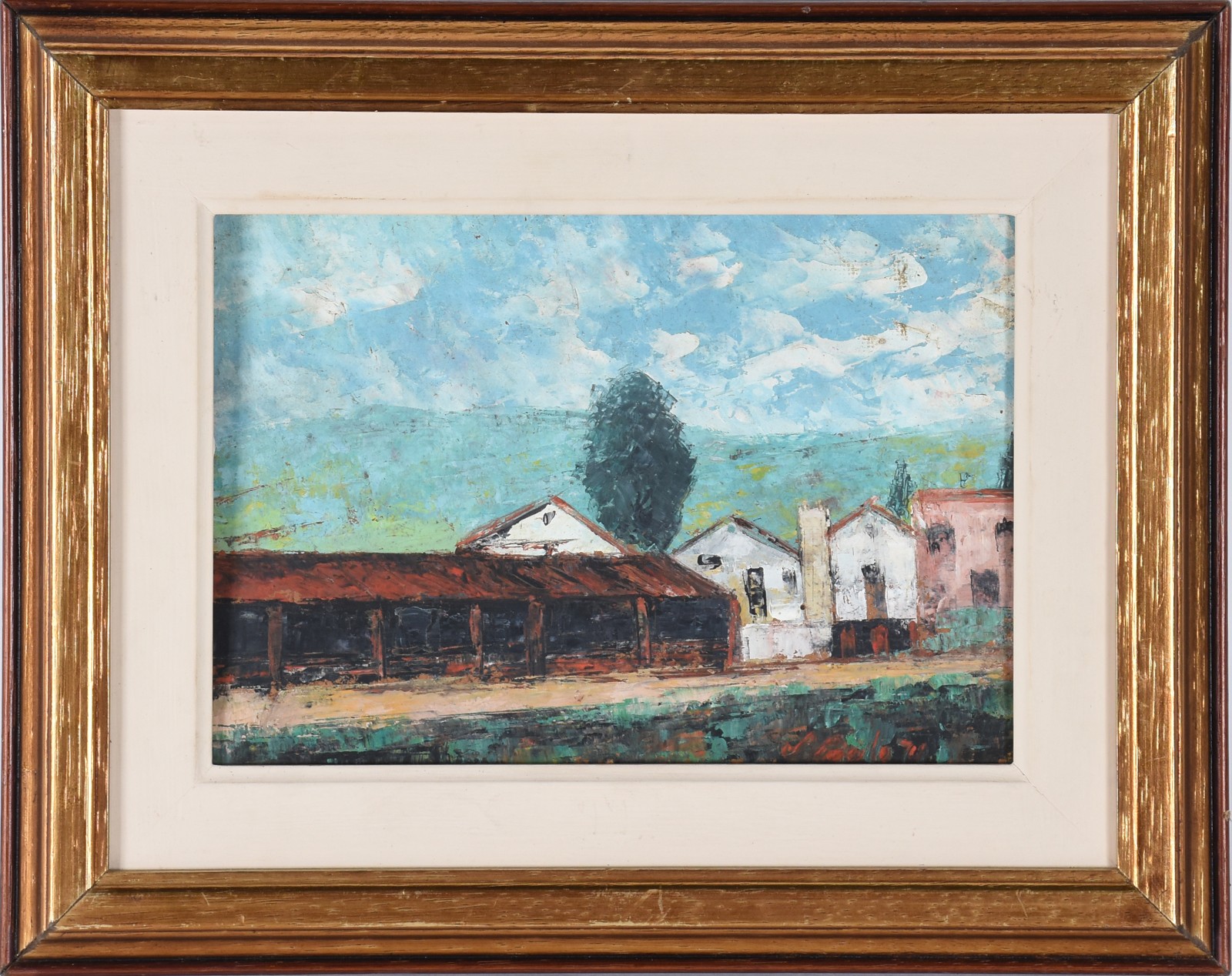 José Paulo Moreira da Fonseca (1922-2004), Paisagem com Casario - foto 2 de 4