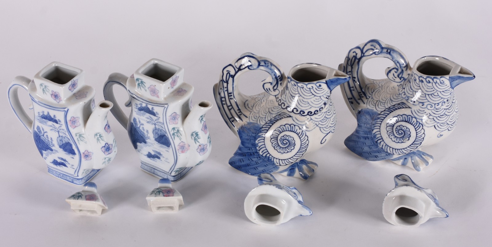 Quatro bules de porcelana oriental. - foto 3 de 4