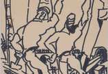 Eugênio Sigaud (1899-1979), Operários - Desenho. Datado 1976.
