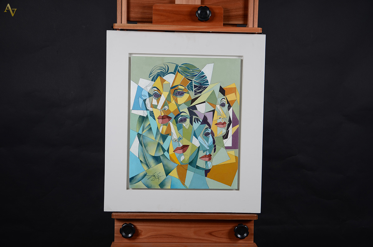 HENRI CARRIERES - Figuras - OST - 50 x 60 - foto 2 de 2