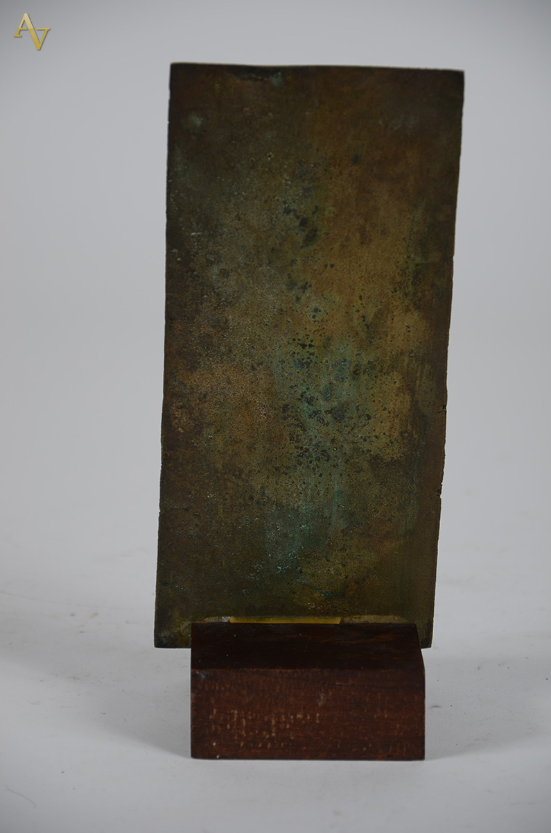 FRANCISCO STOCKINGER - Escultura em placa de bronze reprentando D... - foto 2 de 2
