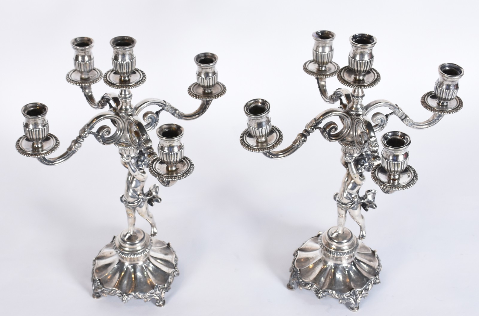 Par de belíssimos candelabros de prata portuguesa contraste Águia... - foto 2 de 9