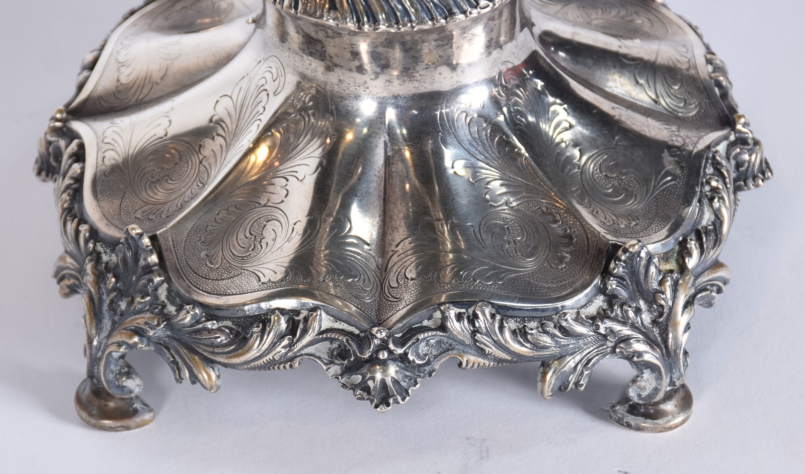 Par de belíssimos candelabros de prata portuguesa contraste Águia... - foto 6 de 9