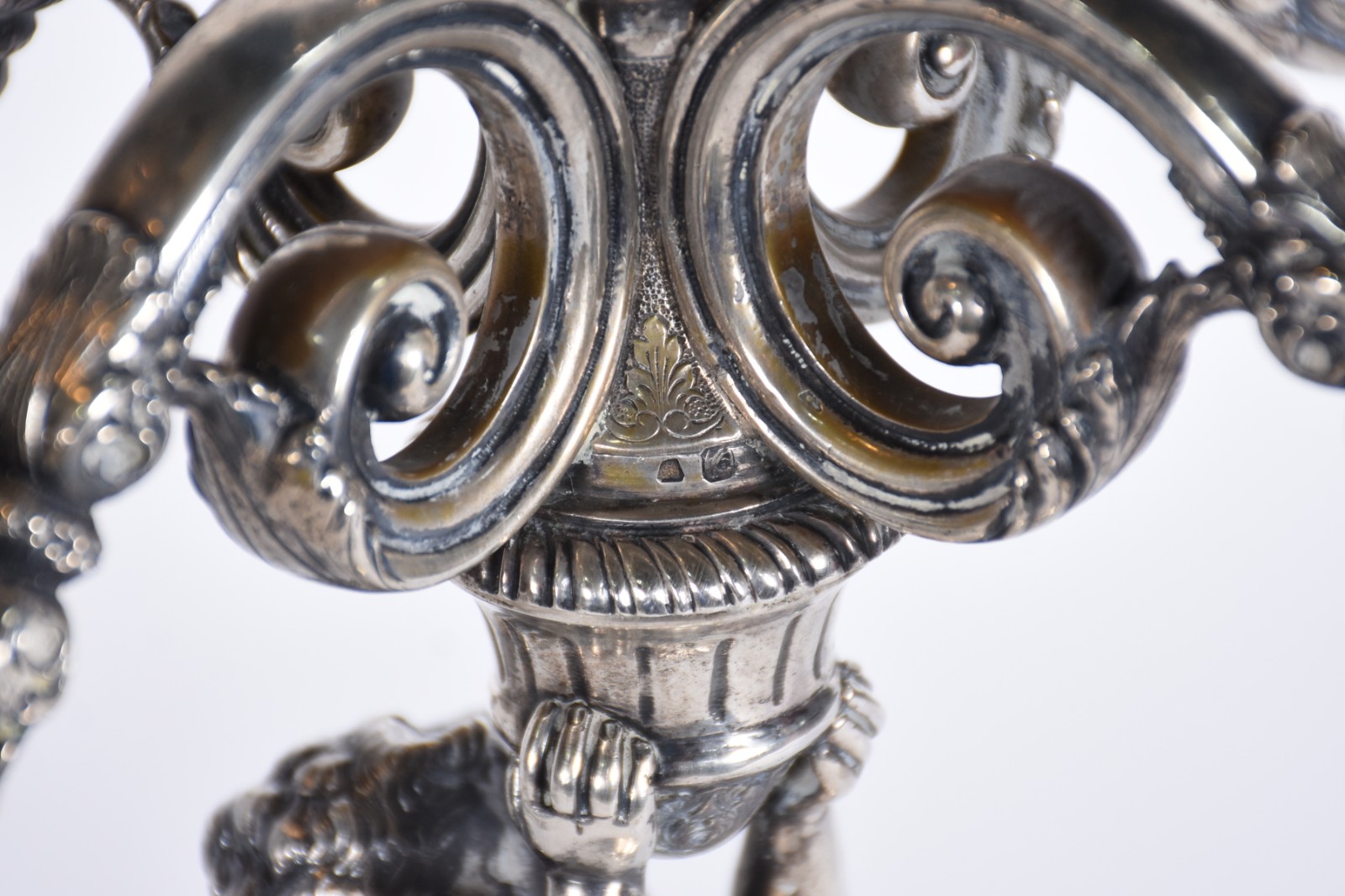 Par de belíssimos candelabros de prata portuguesa contraste Águia... - foto 9 de 9