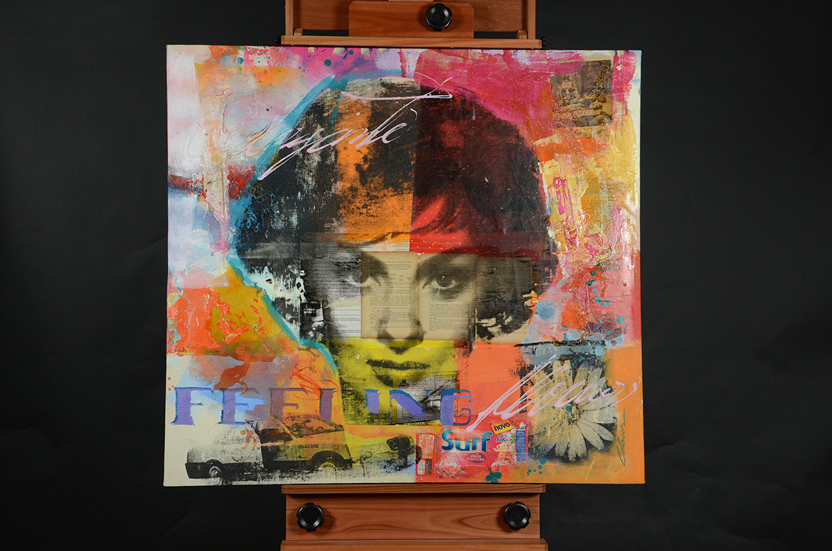 CLAUS COSTA - Elizabeth Taylor - Técnica Mista - 1,20 x 1,10