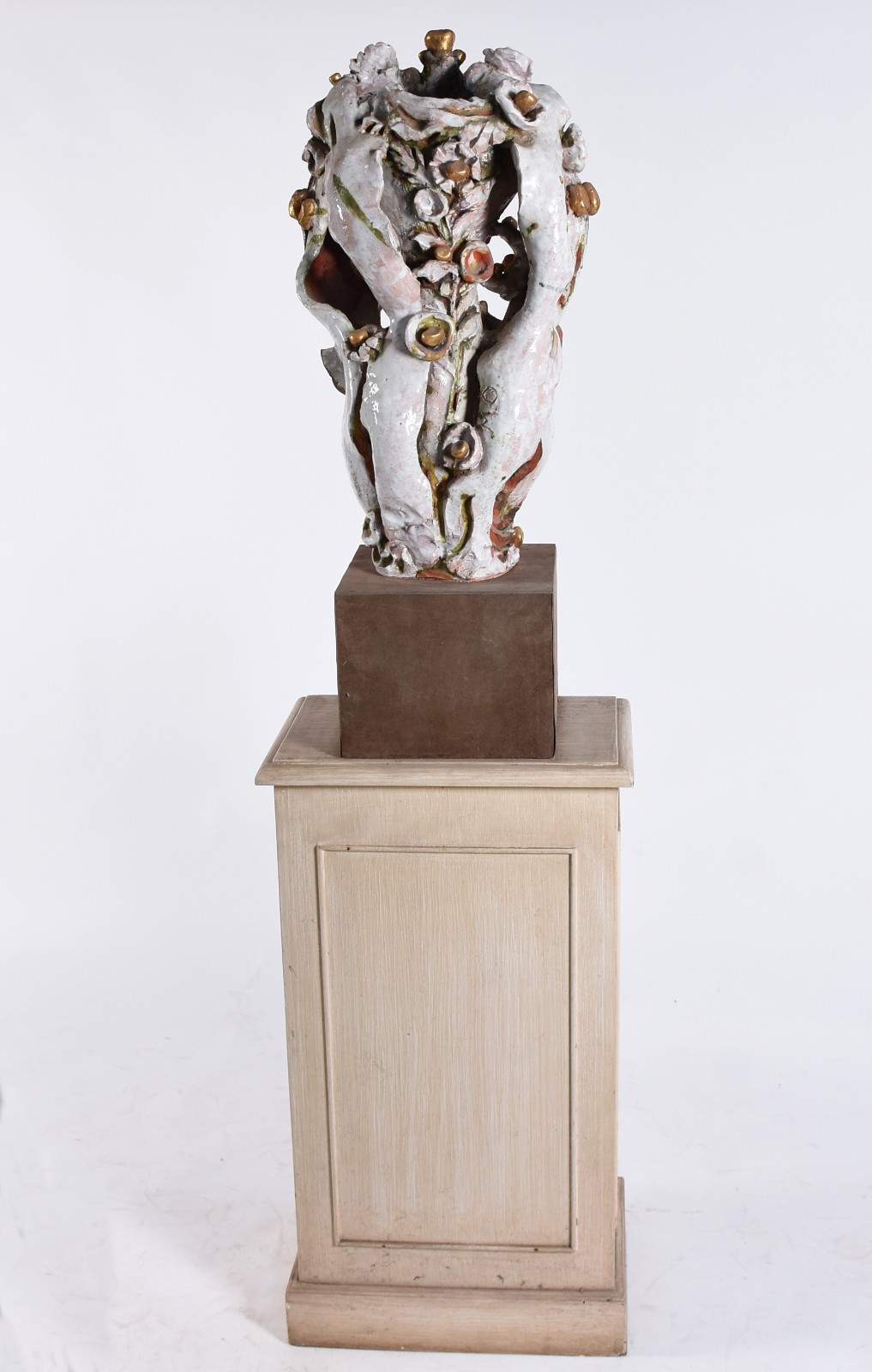 Estatueta representando Figura feminina de cerâmica vitrificada... - foto 5 de 6