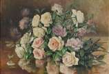 J.BICALHO, Flores - Óleo sobre tela.