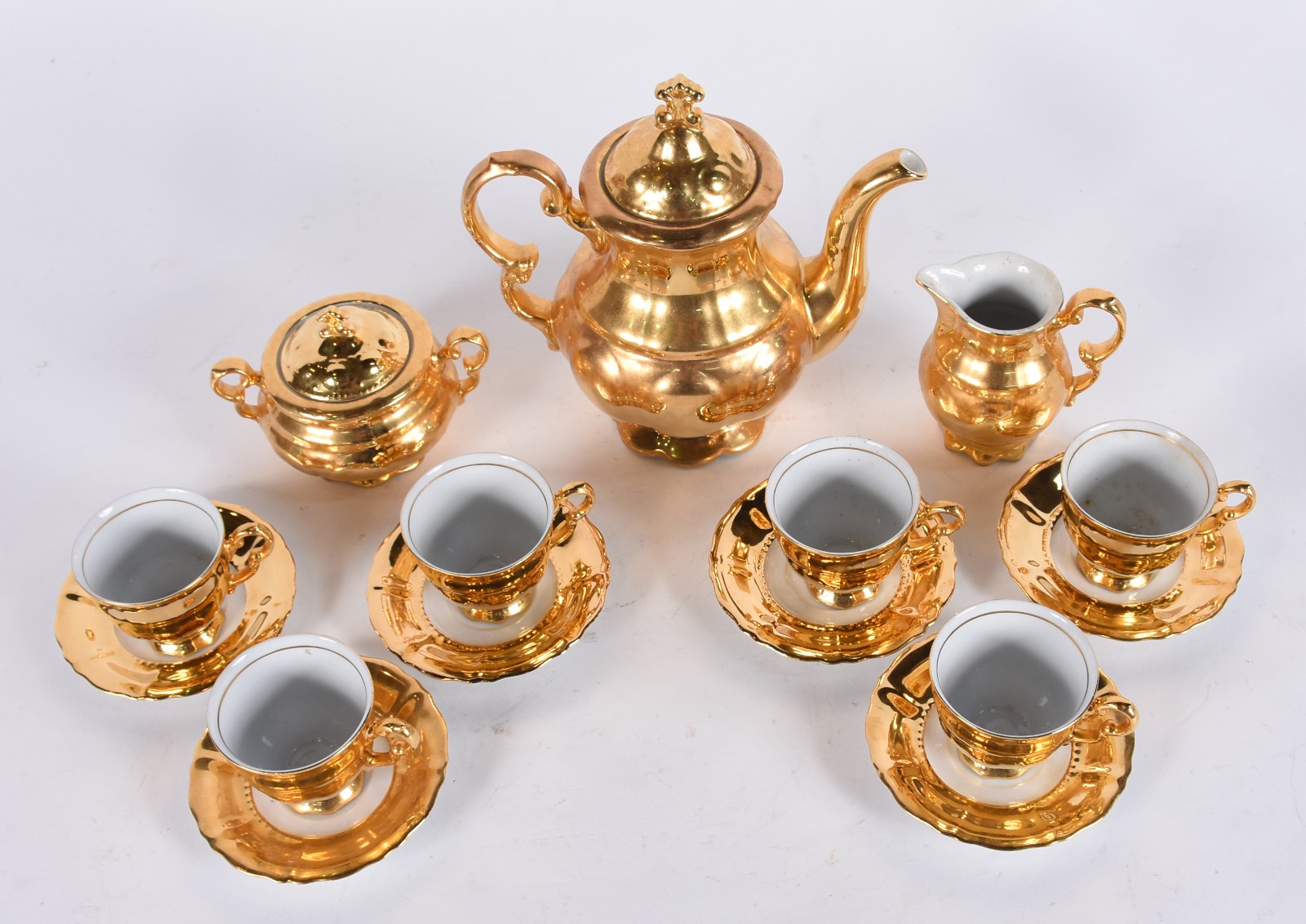 Serviço para café de porcelana "Leander 1946 - China of Bohême"... - foto 2 de 4