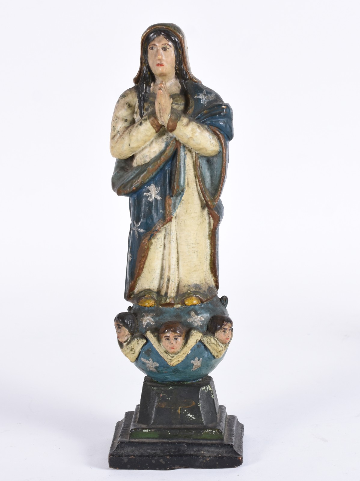 Nossa Senhora - Antiga Imagem de madeira policromada. - foto 1 de 5
