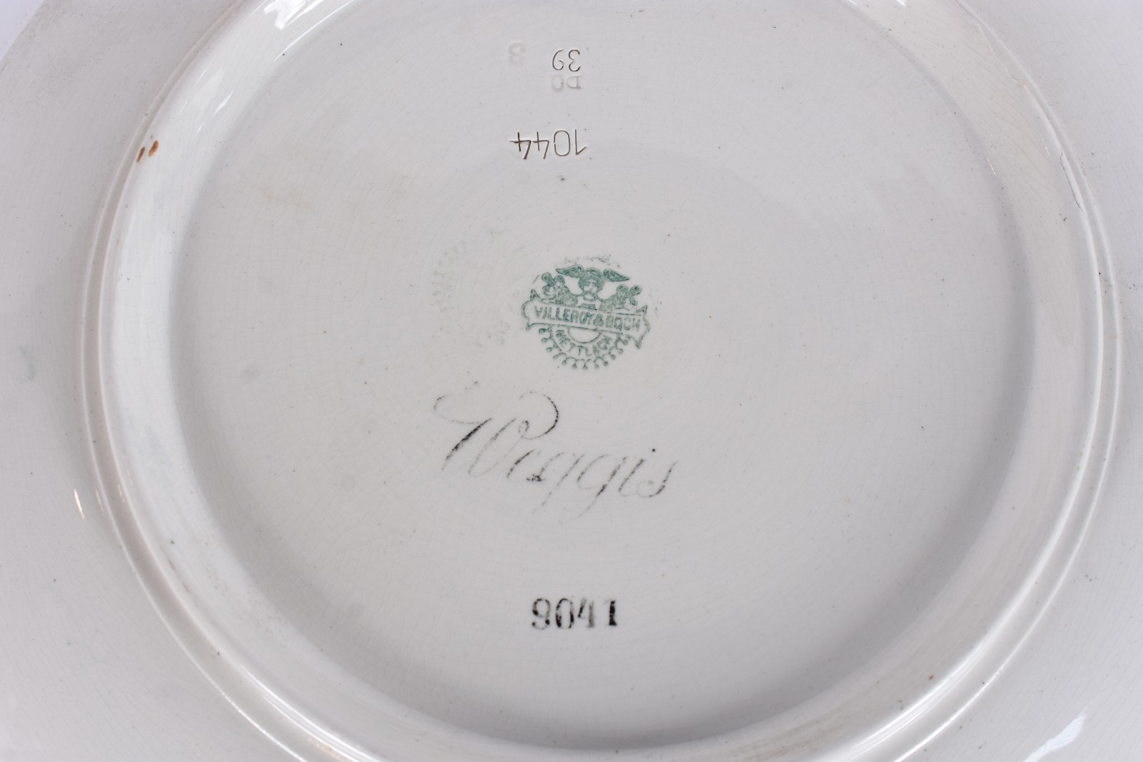 Par de medalhões de porcelana Villeroy&Boch decorado com castelos em... - foto 3 de 3
