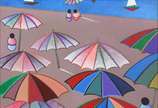 Adelson do Prado (1944-2013), Praia - Óleo sobre tela - datado 1987.<br>