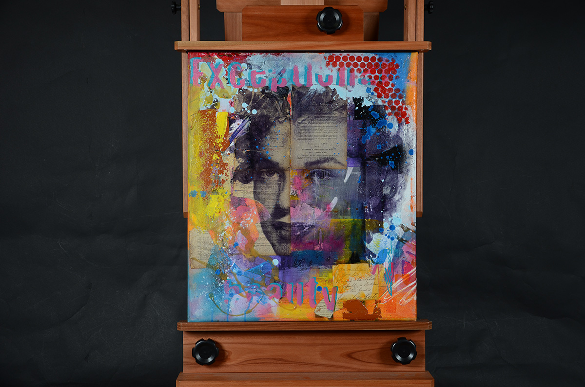 CLAUS COSTA - Marilyn Monroe - Técnica Mista - 70 x 60