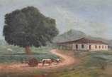 Virgílio Lopes Rodrigues (1863-1944), Paisagem - Óleo sobre tela.