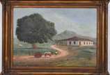 Virgílio Lopes Rodrigues (1863-1944), Paisagem - Óleo sobre tela.