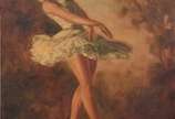 EDMOND ROUSTAN ( 1898/1978), Bailarina - Óleo sobre tela.