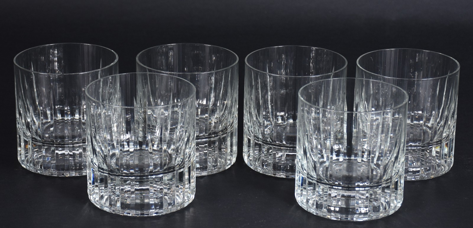 Seis copos para whisky de cristal lapidado. - foto 1 de 4
