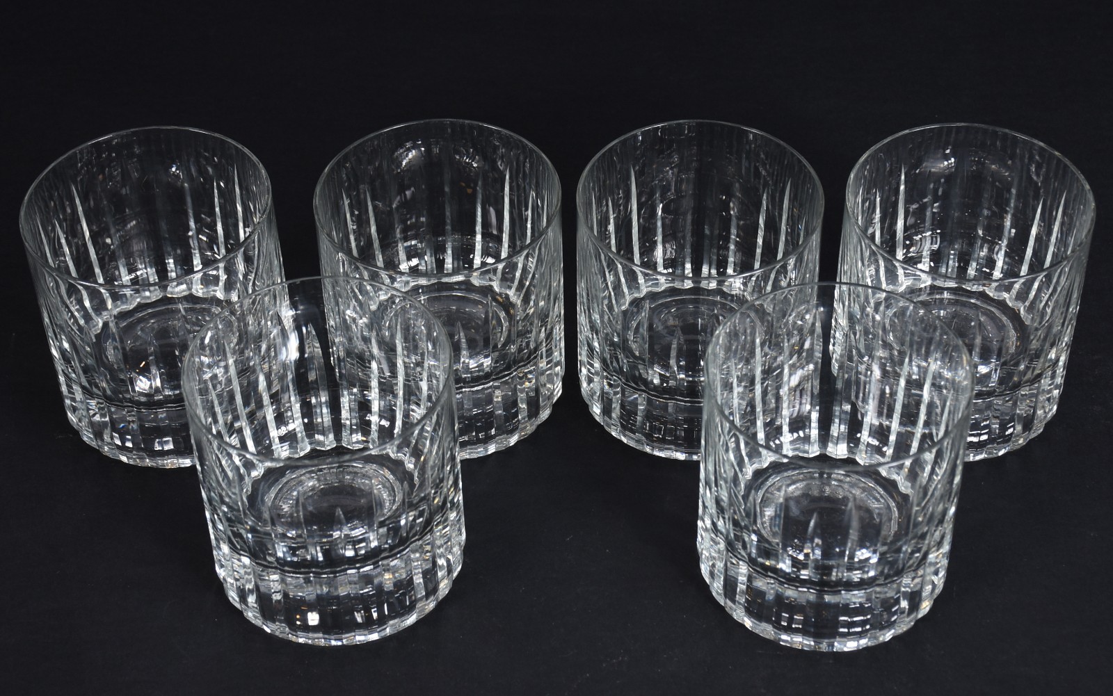 Seis copos para whisky de cristal lapidado. - foto 2 de 4