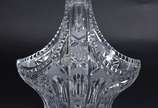 Cesta de cristal tcheco lapidado. - Cesta de cristal tcheco lapidado.