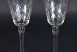 Conjunto com 13 cálices para vinho em demi cris... - Conjunto com 13 cálices para vinho em demi cristal lapidado.