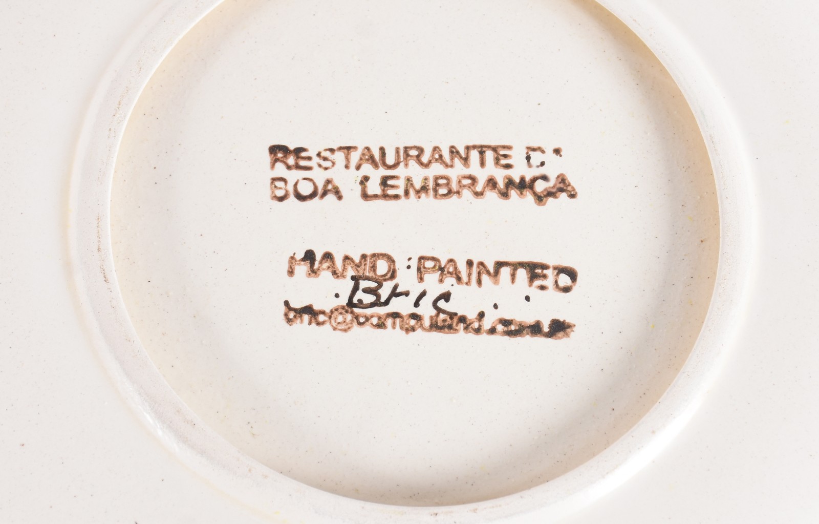 Dez pratos de cerâmica de "Restaurantes da Boa Lembrança". Mínimos... - foto 4 de 5